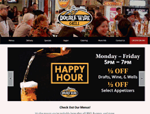 Tablet Screenshot of doublewidegrill.com